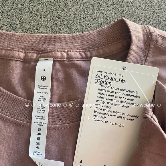 NWT Lululemon All Yours Cotton T-Shirt
Twilight Rose - Picture 5 of 9